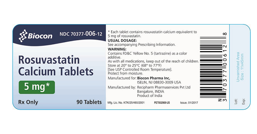 Rosuvastatin is the first Generic Formulation product to be approved in EU