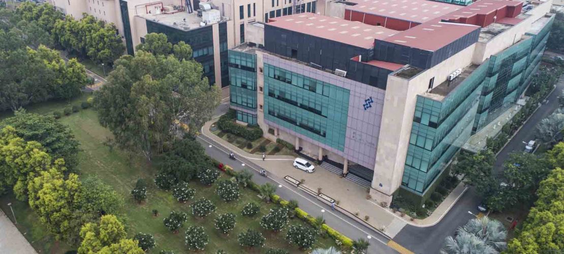 Aerial View of Biocon state-of-the-art R&D Centre at Biocon Park, Bengaluru, India