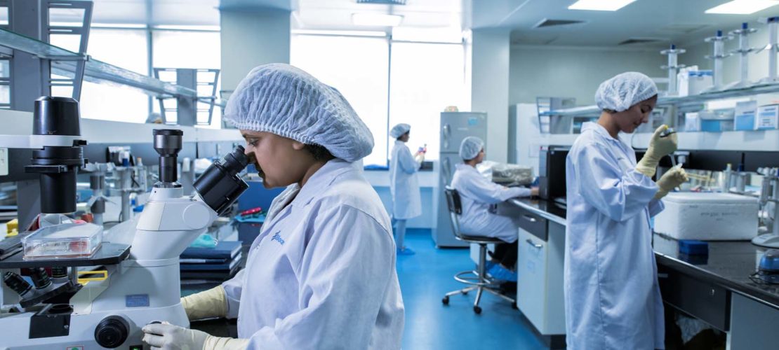 Scientists at Biocon state-of-the-art R&D Centre at Biocon Park, Bengaluru India